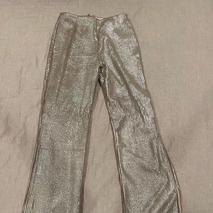 Gold Wide Leg Pants - size small